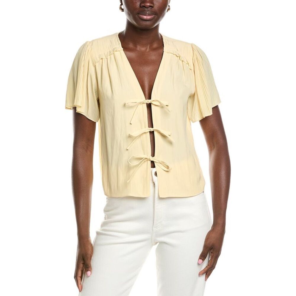 Ramy Brook Womens  Selene Top, Yellow